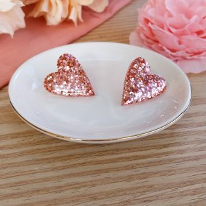 Boucles d'oreilles Joséphine rose pétillant