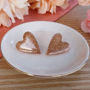 Boucles d'oreilles Joséphine champagne doré
