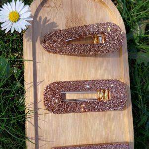 Barrettes - Champagne doré