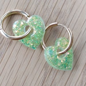 Boucles d'oreilles Adèle - Vert lemon
