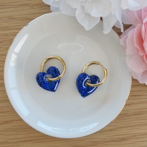 Boucles d'oreilles Adèle - Bleu électrique