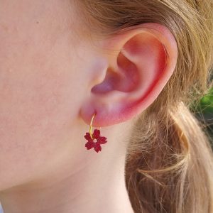 Boucles d'oreilles Rose - Love
