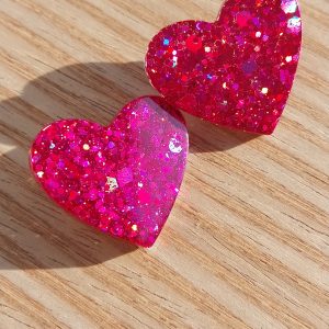 Boucles d'oreilles Paula - Rose fuchsia -