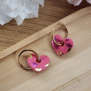 Petite Marie - Fuchsia feuilles or et rose