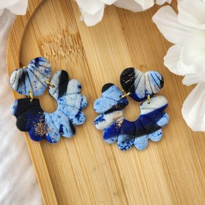Sixtine -Bleu marbré