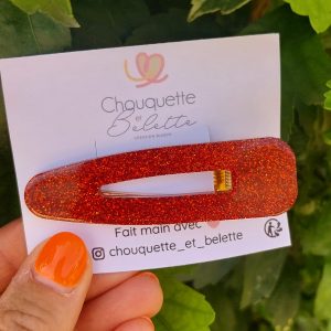 Barrette - Rouge cardinal