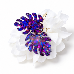 Lucie - Paillettes violet et rose