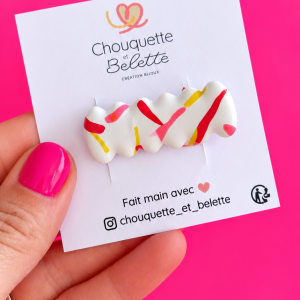 Mini barrette - Meringue colorée