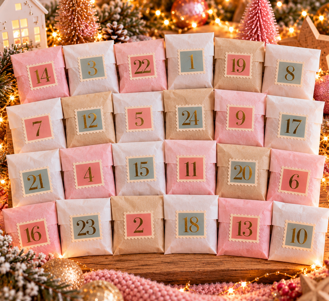 Calendrier de l’Avent chaleureux et festif